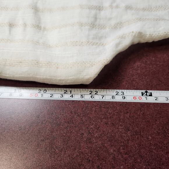 Massimo Dutti Linen Top Womens Small Stripped Dolman Beachy Coastal Portugal - Picture 7 of 14